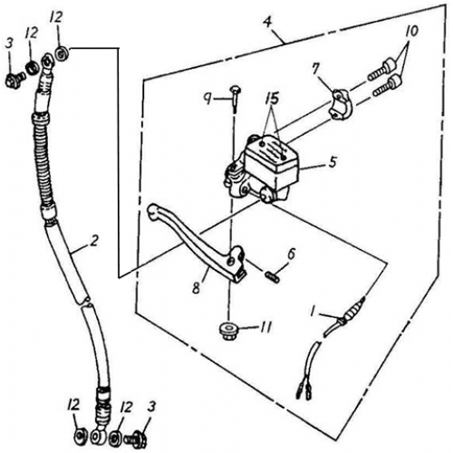 Front Master Cylinder (Thunder Bike 50)