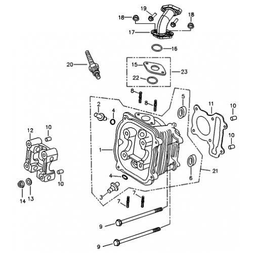 Cylinder Head (Adly ATV 90RV 4T)