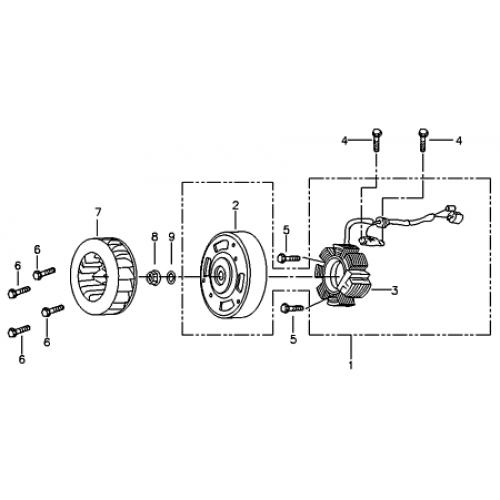 Generator (Adly ATV 90RV 4T)