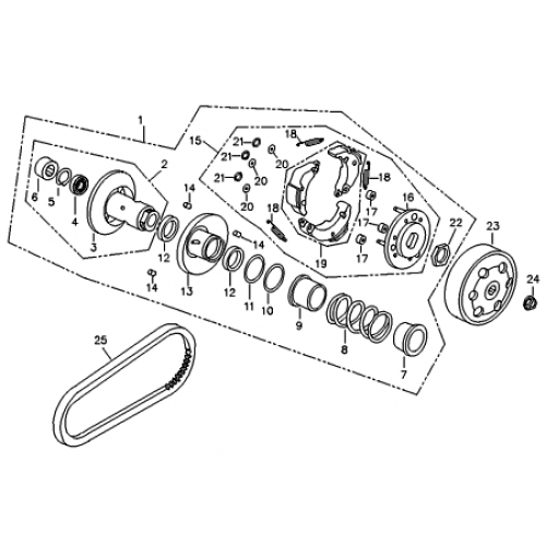 Driven Face (Adly ATV 90RV 4T)