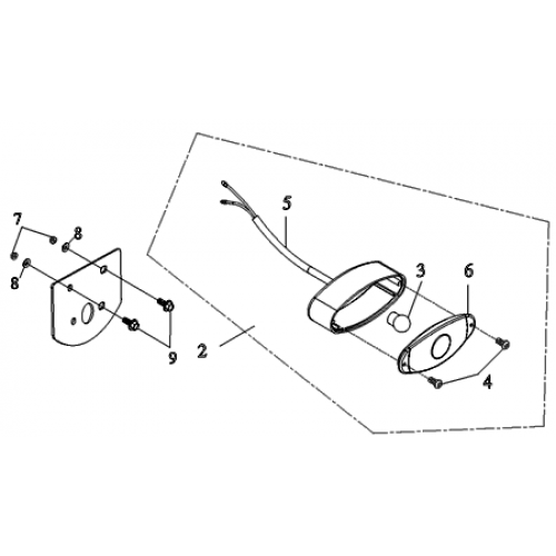 Tail Light (Adly ATV 90RV 4T)