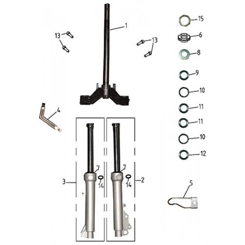 Front Fork (Adly GTA-50 2010)