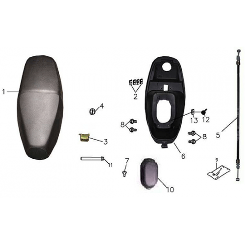 Seat (45km) (Adly GTA-50 2010) Seat (45km) (Adly GTA-50 2010)