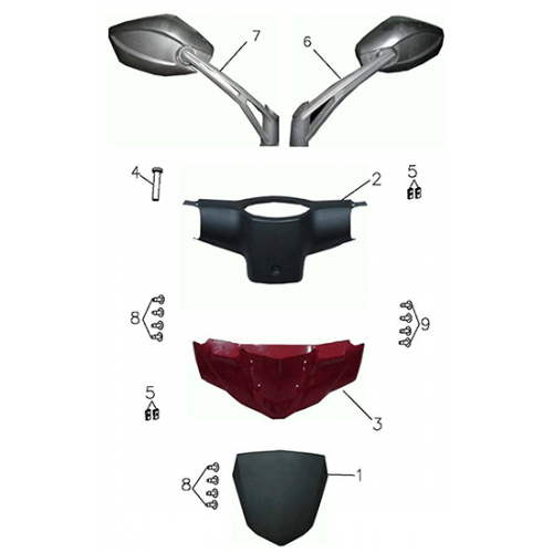 Rear View Mirror (Adly GTA-50 2010)