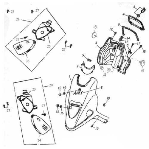 Front Cover, Inner Box (Adly Jet 50)