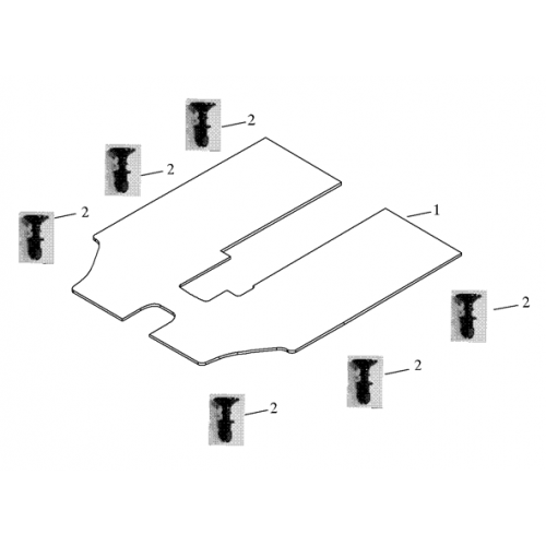 Floor Mat | Rivet (Adly Mini Car 320) Floor Mat | Rivet (Adly Mini Car 320)