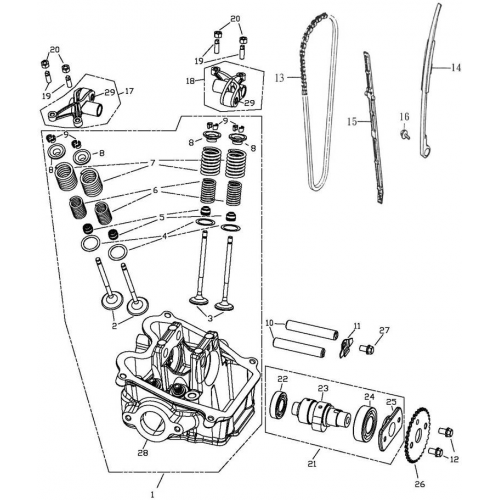 Camshaft | Valve | Cam (Adly Mini Car 320)