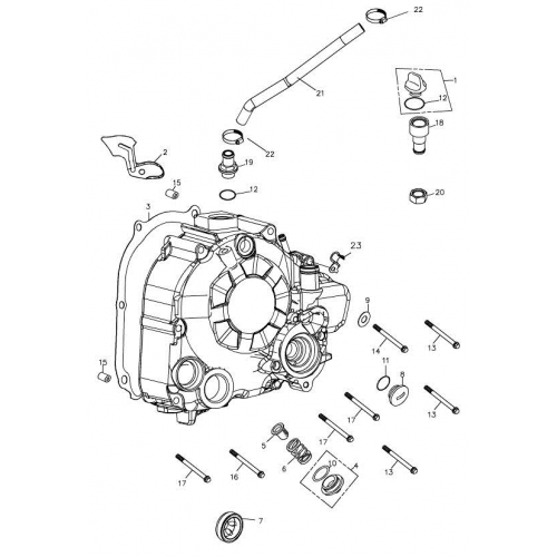 Right Crankcase Cover (Adly Mini Car 320)