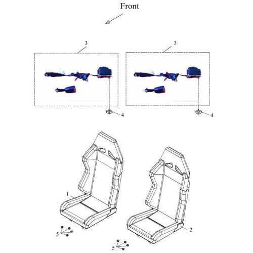 Seat (Adly Mini Car 320) Seat (Adly Mini Car 320)