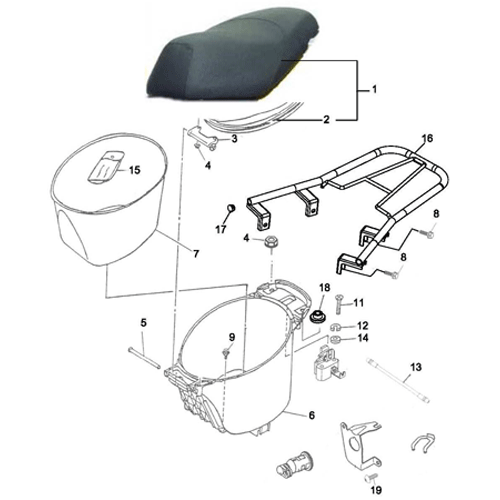 Seat (Adly PANTHER-50 '06)