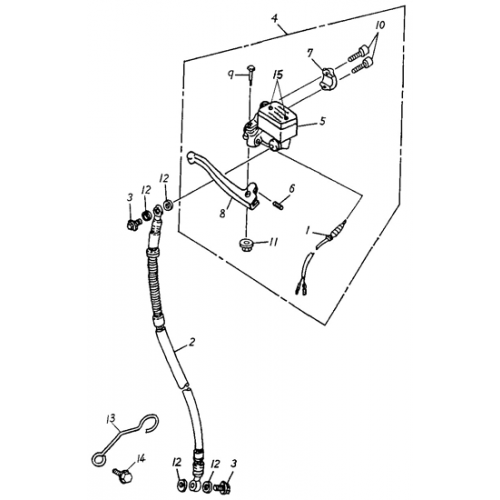 Front Master Cylinder (Adly PANTHER-50 '06) Front Master Cylinder (Adly PANTHER-50 '06)