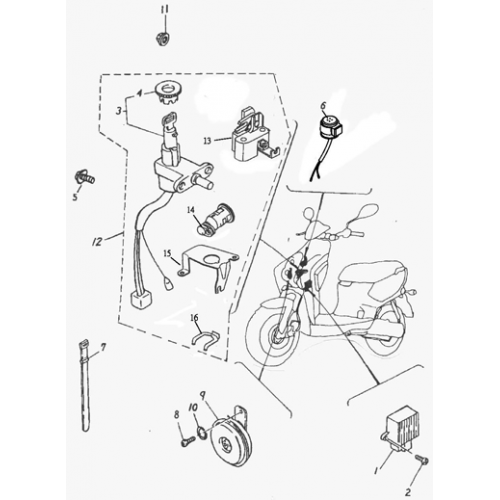 Electrical Parts (Adly PANTHER-50 '06) Electrical Parts (Adly PANTHER-50 '06)