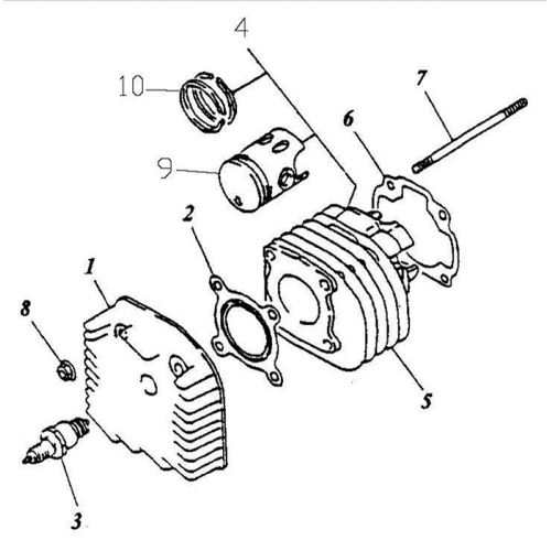 Cylinder | Cylinder Head (ADLY GTC-50) Cylinder | Cylinder Head (ADLY GTC-50)