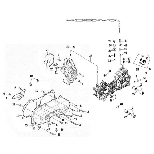 Crankcase (Adly Atv 100D) Crankcase (Adly Atv 100D)