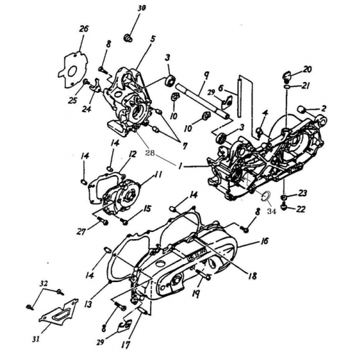 Crankcase (ADLY GTC-50)