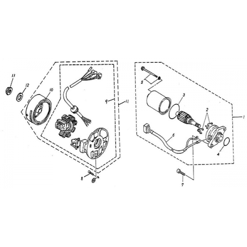 Generator | Starting Motor (Adly Noble ST-50)