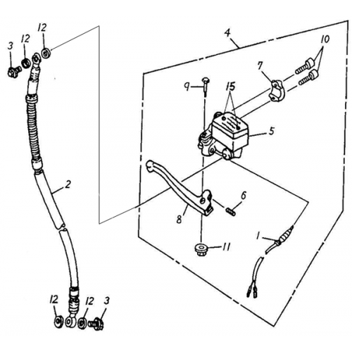 Front Master Cylinder - SPCC RIM (Adly Noble ST-50)