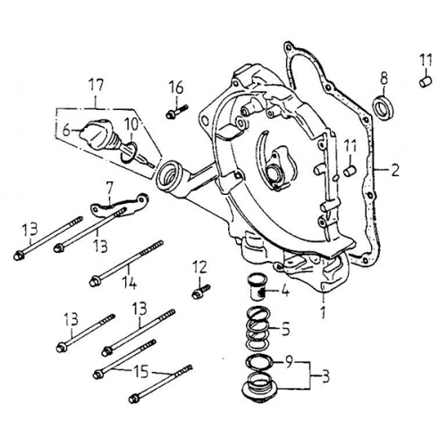 Right Crankcase Cover (Adly Super Sonic SS-125D) Right Crankcase Cover (Adly Super Sonic SS-125D)