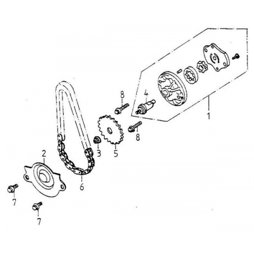 Oil Pump (Adly Super Sonic SS-125D) Oil Pump (Adly Super Sonic SS-125D)