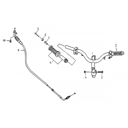 Handle | Cable (Adly Super Sonic SS-125D) Handle | Cable (Adly Super Sonic SS-125D)