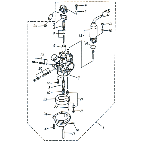 Carburetor (Adly SuperSonic 50cc II)
