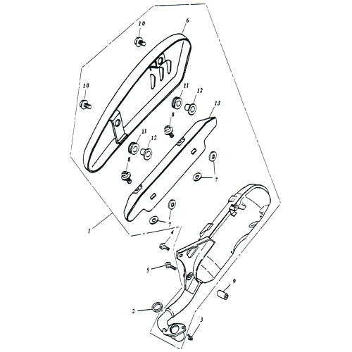 Exhaust (Adly SuperSonic 50cc II)