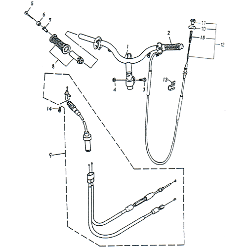 Handlebar, Cable (Adly SuperSonic 50cc II)