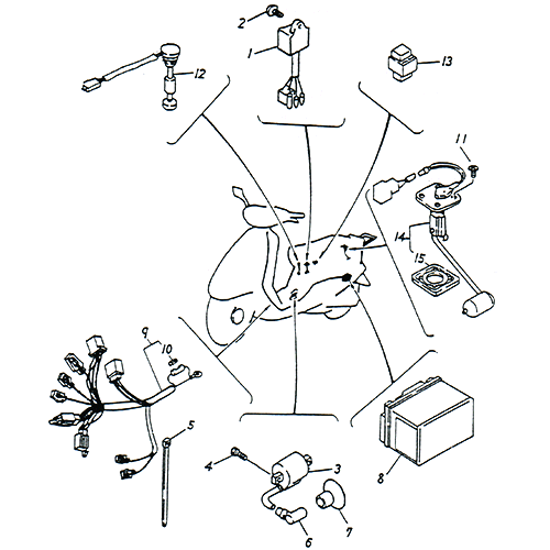 Electrical Equipment (C.D.I.) (Adly SuperSonic 50cc II)