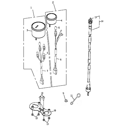 Speedometer (Adly BullsEye 50)