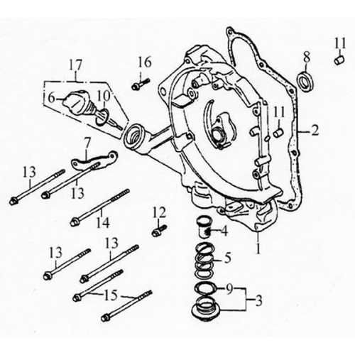 Right Crankcase Cover (Lambretta UNO150)