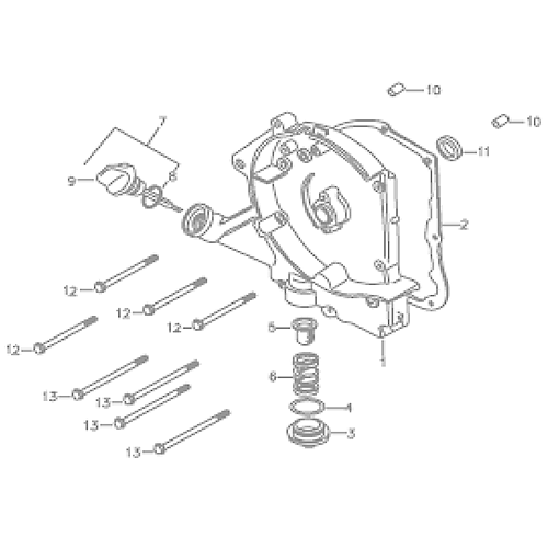 Right Crankcase Cover (Silver Fox (4 Stroke)) Right Crankcase Cover (Silver Fox (4 Stroke))