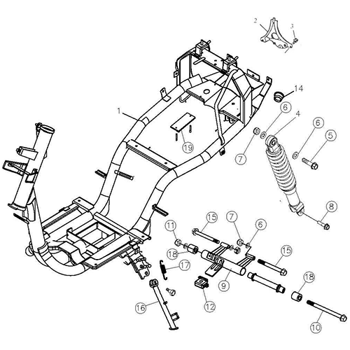 Frame Body (DOT) (Silver Fox (4 Stroke)) Frame Body (DOT) (Silver Fox (4 Stroke))