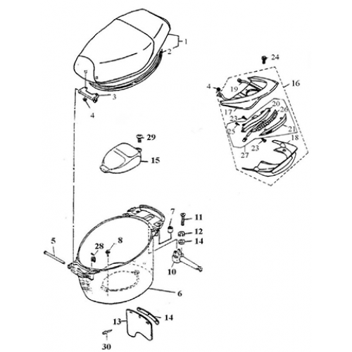 Seat (Silver Fox (4 Stroke)) Seat (Silver Fox (4 Stroke))