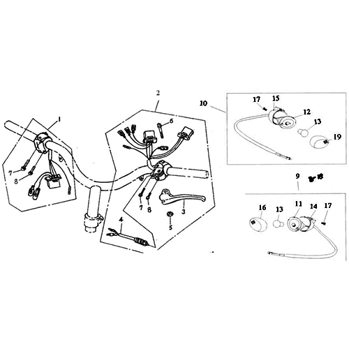 Front Signal (DOT), Handle (Silver Fox (4 Stroke)) Front Signal (DOT), Handle (Silver Fox (4 Stroke))