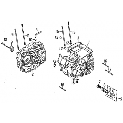 Crankcase (Barossa ATV 170) Crankcase (Barossa ATV 170)