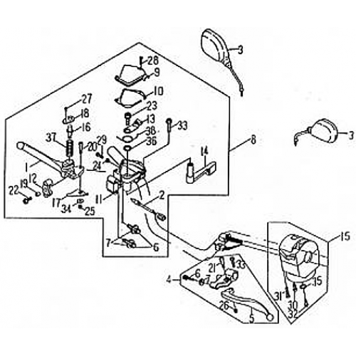 Handle Switch | Lever (Barossa ATV 170) Handle Switch | Lever (Barossa ATV 170)