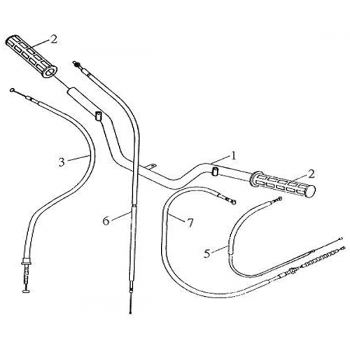 Handlebar | Steering | Cables (Barossa Silverhawk 250)