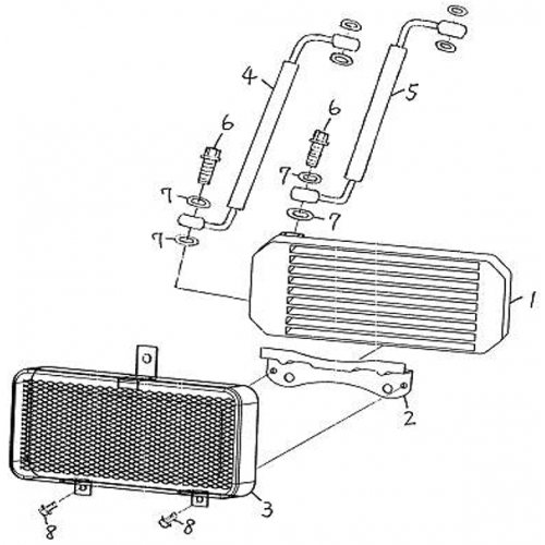 Oil Cooling Set (Barossa Silverhawk 250) Oil Cooling Set (Barossa Silverhawk 250)