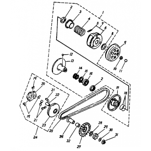 Clutch (Bombardier Mini DS 50 2T)