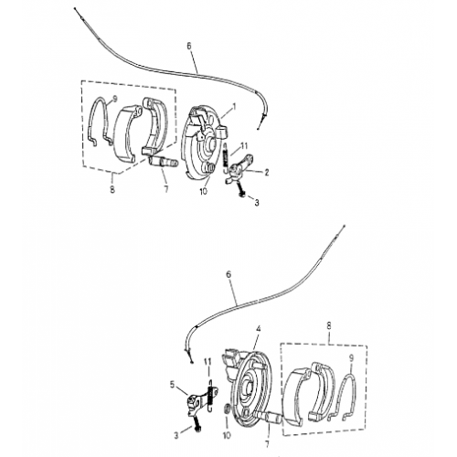 Front Brake (Bombardier Mini DS 50 2T) Front Brake (Bombardier Mini DS 50 2T)