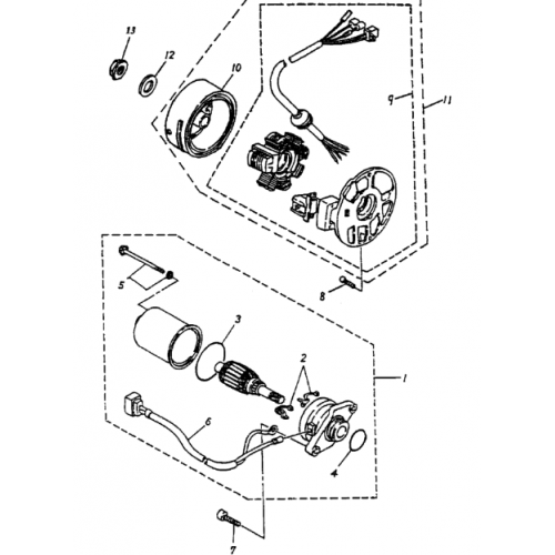 Generator | Starting Motor (Bombardier Mini DS 50 2T)