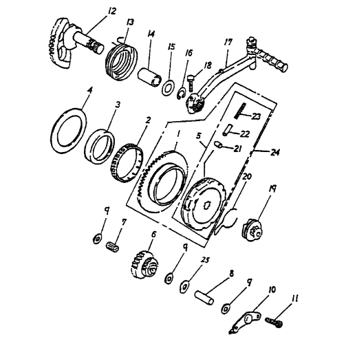 Starter (Bombardier Mini DS 50 2T) Starter (Bombardier Mini DS 50 2T)
