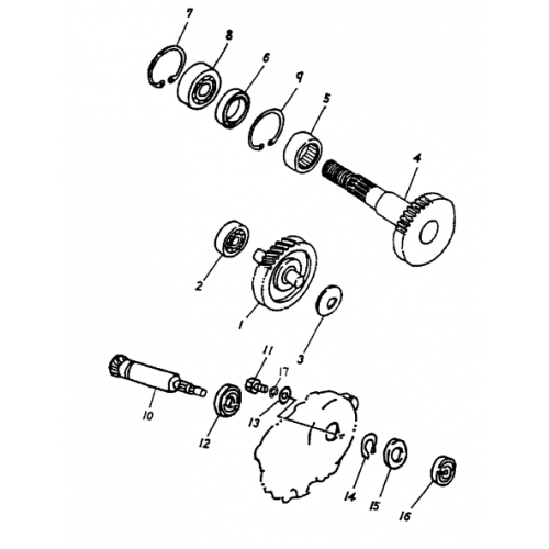 Transmission (Bombardier Mini DS 50 2T) Transmission (Bombardier Mini DS 50 2T)