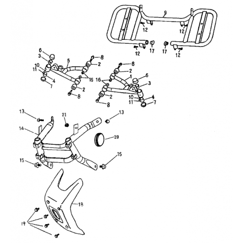 Arm | Foot Rest | Bumber (Bombardier Mini DS 90 2T)