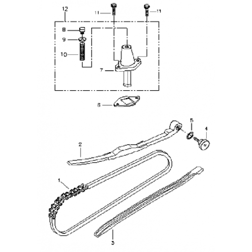 Cam Chain |  Tensioner (Bombardier Mini DS 90 4T)