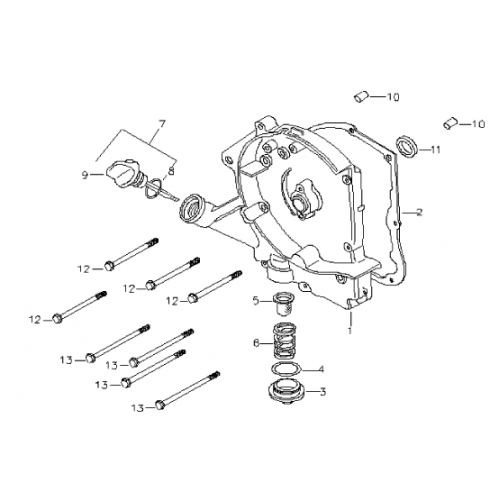 Crankcase Cover - Right (Bombardier Mini DS 90 4T)