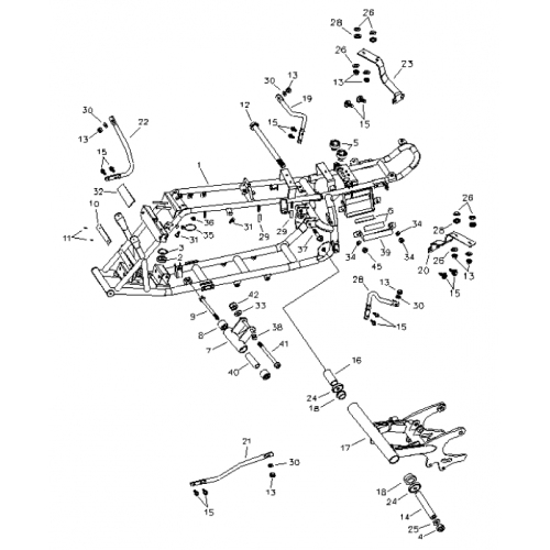 Frame (Bombardier Mini DS 90 4T) Frame (Bombardier Mini DS 90 4T)