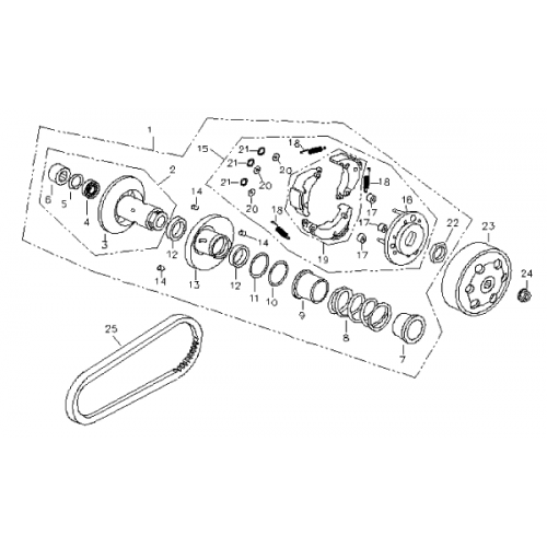 Pulley System (Bombardier Mini DS 90 4T) Pulley System (Bombardier Mini DS 90 4T)