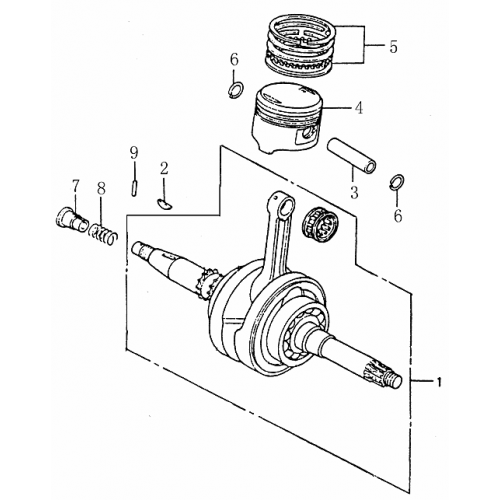 Crankshaft | Piston (Dazon Buggy 175)