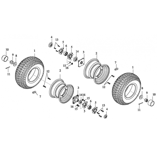 Rear Wheel (Adly GK-125 2009)